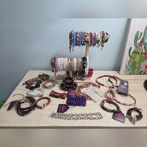 Lot Of Over 100 Bracelets All Wearable New & Pre-Owned